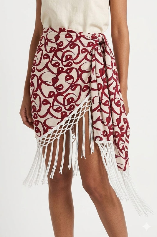 Sahara Bloom Satin Scarf